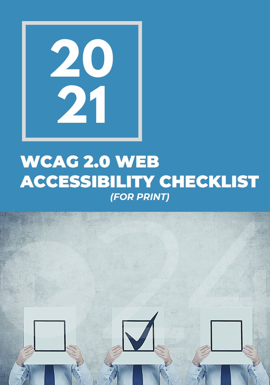 WCAG 2.0 Web Accessibility Checklist