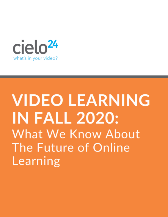 Video Learning in Fall 2020 eBook - cover - sm